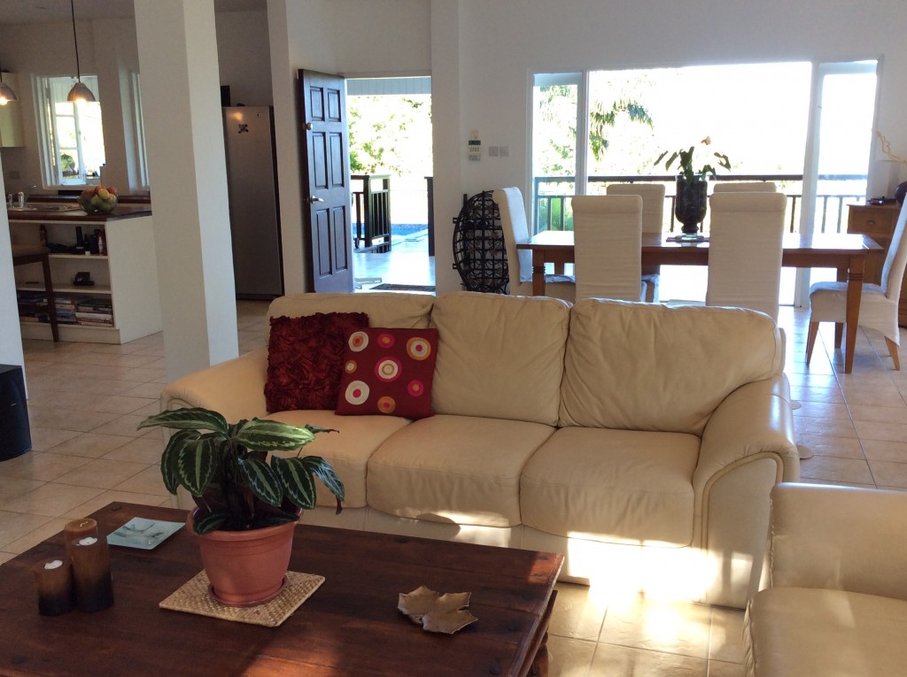 marigot st lucia villa for sale living room view
