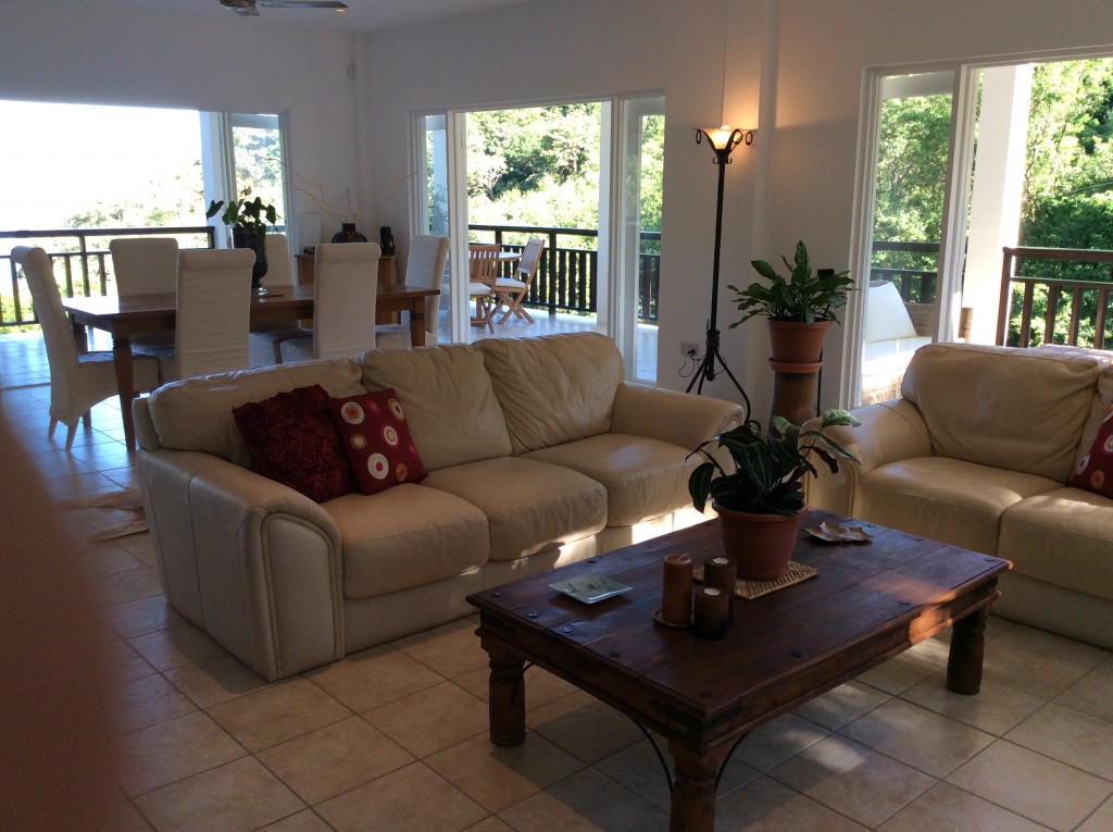 marigot st lucia villa for sale living room