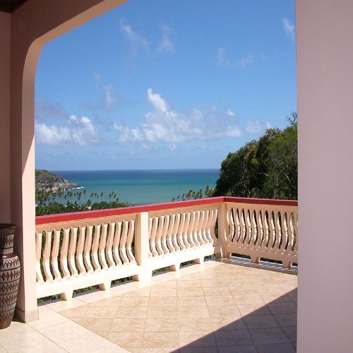 escap st lucia villa for sale view from balcony