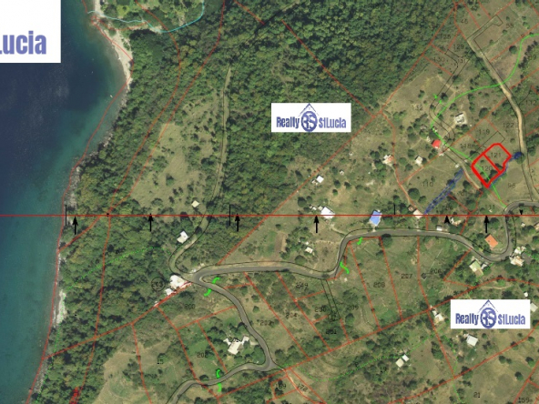 adjacent lots for sale in Choiseul St Lucia