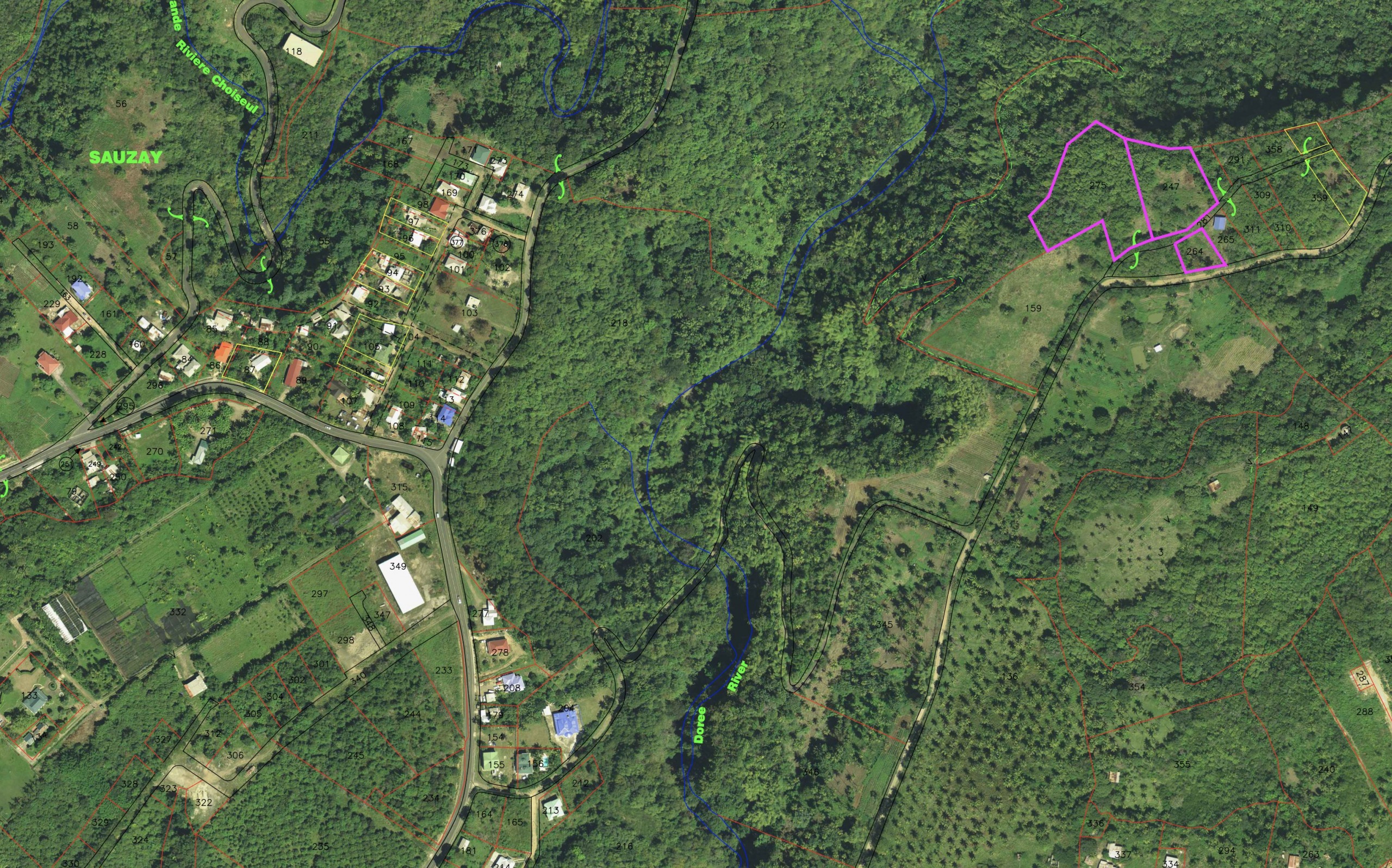 3 Lots of Various sizes for Sale in Laborie Saint Lucia