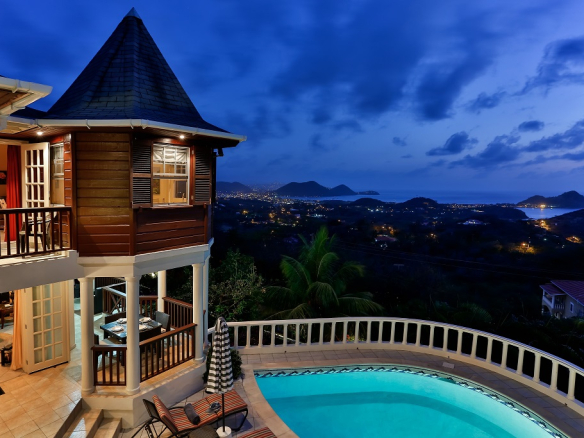 villa for sale at capestate st lucia
