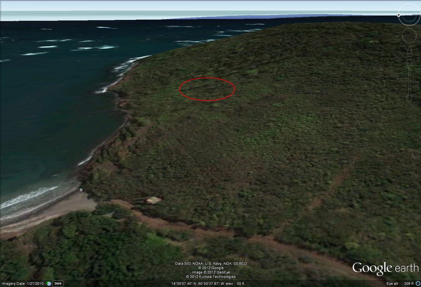 Land For Sale overlooking the Cas en Bas Beach, St Lucia