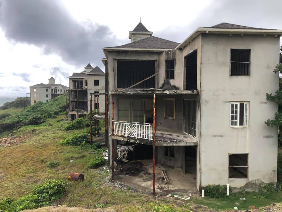 leparadis32 st lucia real estate abondoned hotel views