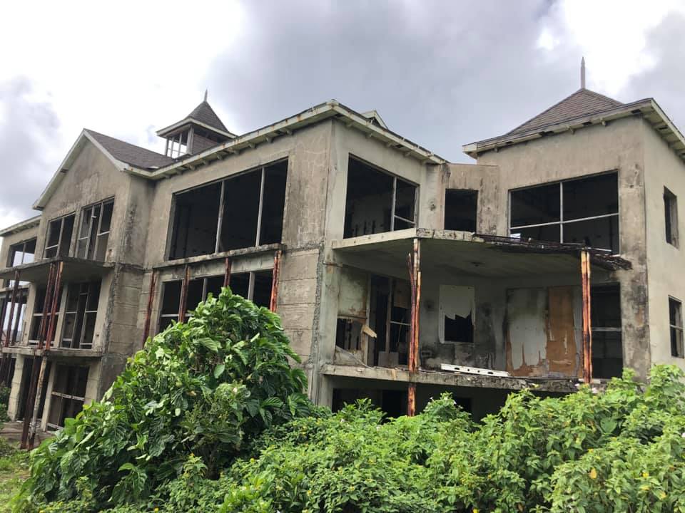 leparadis322 st lucia real estate abondoned hotel steel frome
