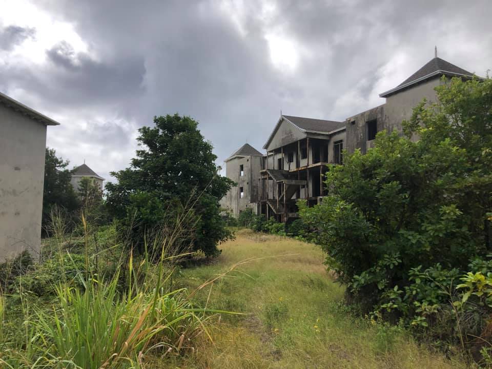 leparadis455 st lucia real estate abondoned hotel building