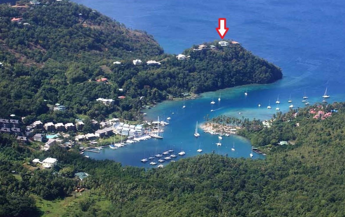 Villa for Sale overlooking Marigot Bay – Villa on the Bay