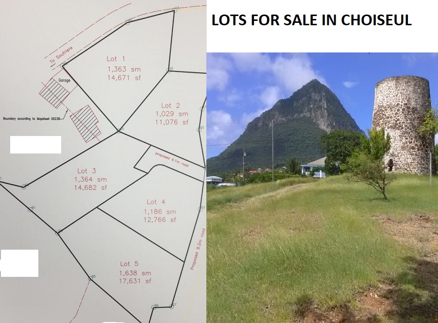 lots for sale in choiseul saint lucia