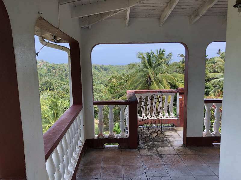 balcony 2 Fixer Upper House For Sale St Lucia, Mon Repos Micoud