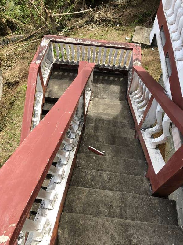 main steps Fixer Upper House For Sale St Lucia, Mon Repos Micoud