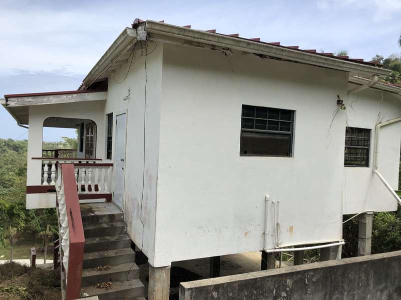 back of Fixer Upper House For Sale St Lucia, Mon Repos Micoud