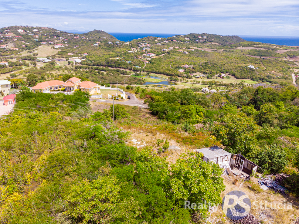 st lucia real estate for sale arial land view