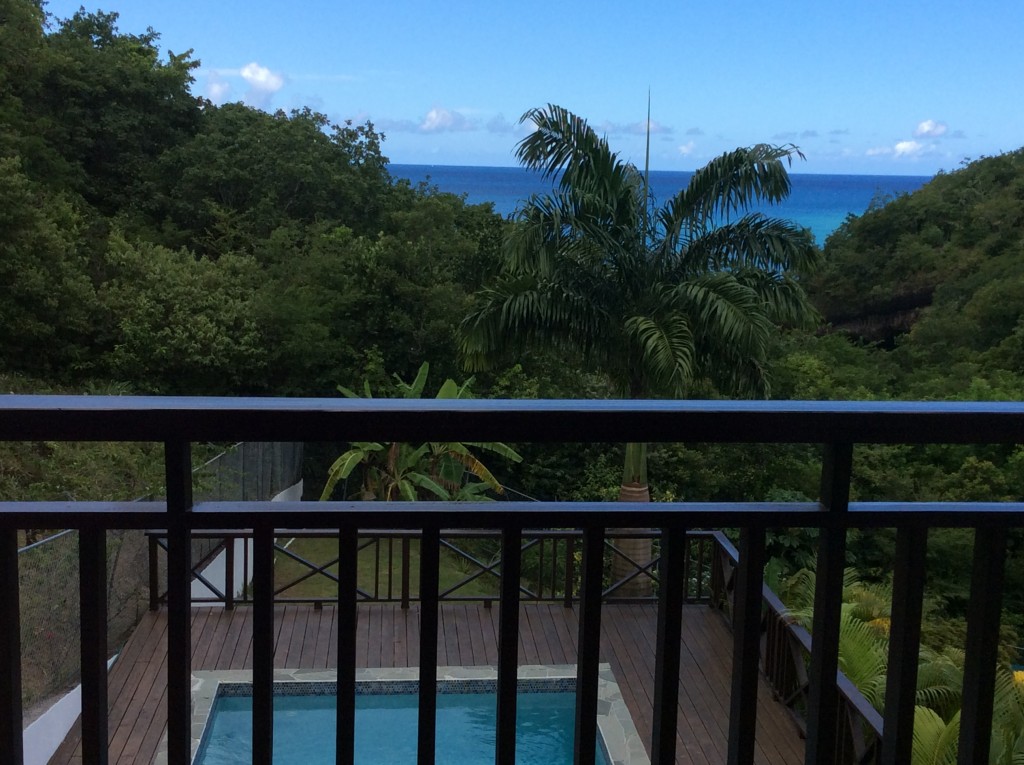 marigot st lucia villa for sale balcony view