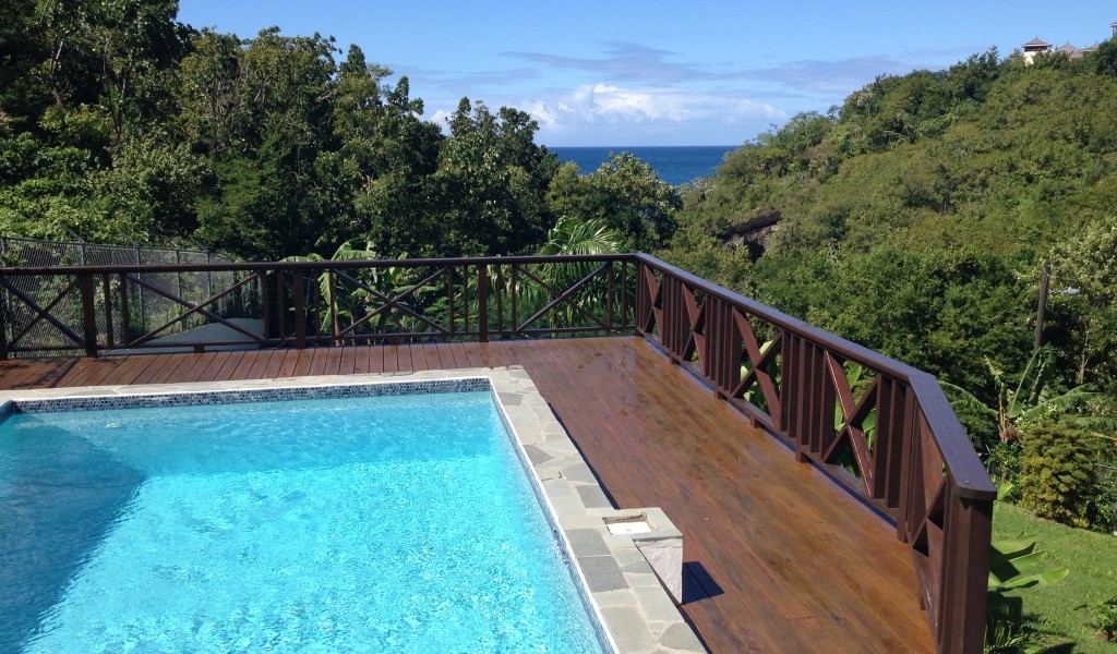 marigot st lucia villa for sale pool view