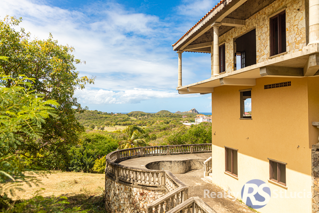 real estate for sale in st lucia unfinished house