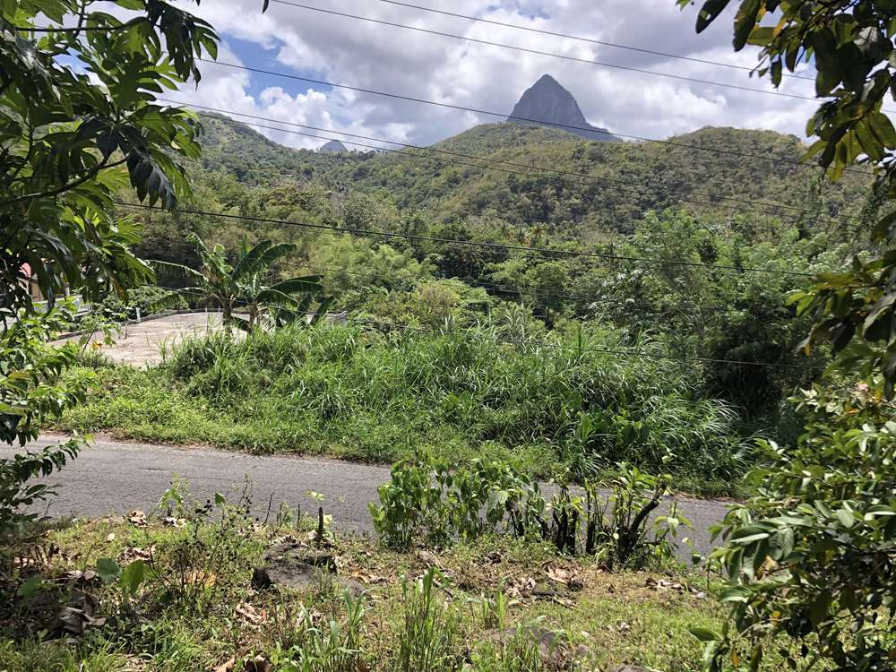 houses and land for sale in soufreiere st lucia with piton view