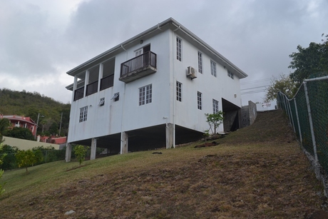 house for sale in beausejour st lucia yard1