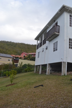 house for sale in beausejour st lucia backyard