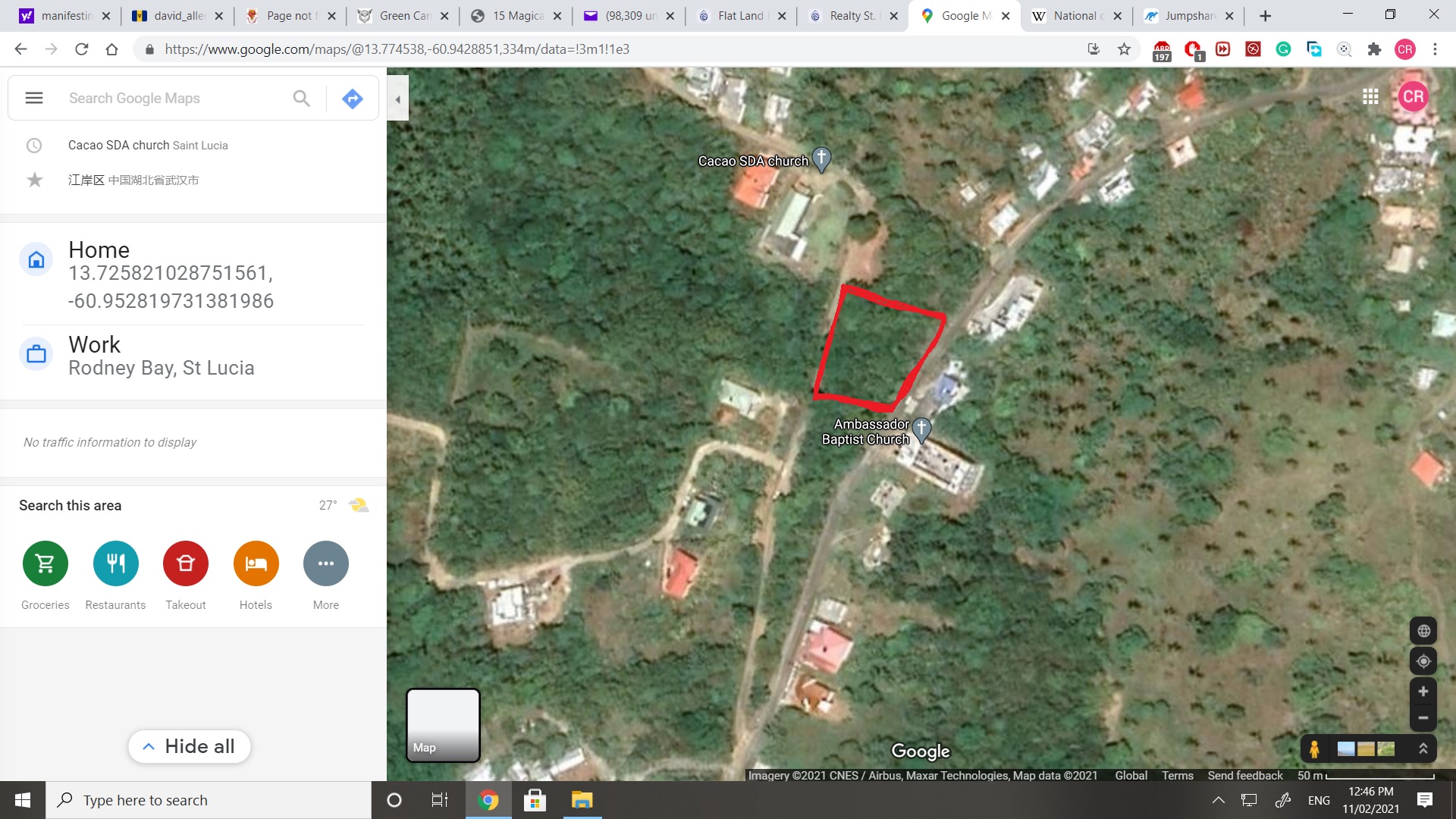 land for sale in st luci cacoa vieux fort