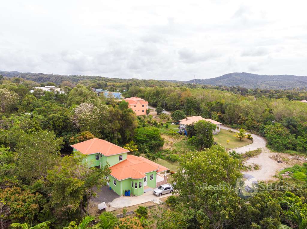 house nd land in st lucia west aerial