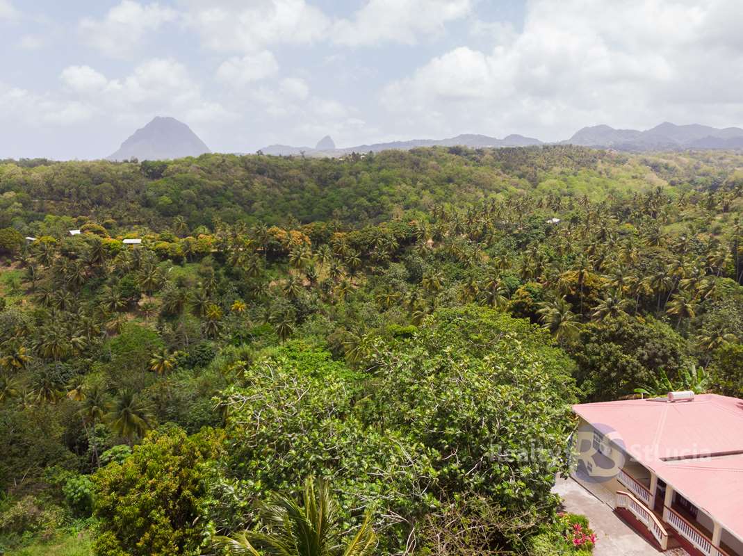 St Lucia real estate Single Family Home in Choiseul on 5 Acres Landbn