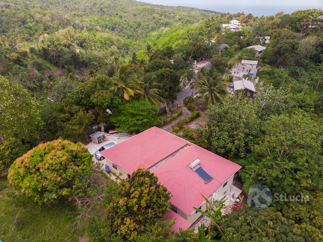 St Lucia real estate Single Family Home in Choiseul on 5 Acres Land3