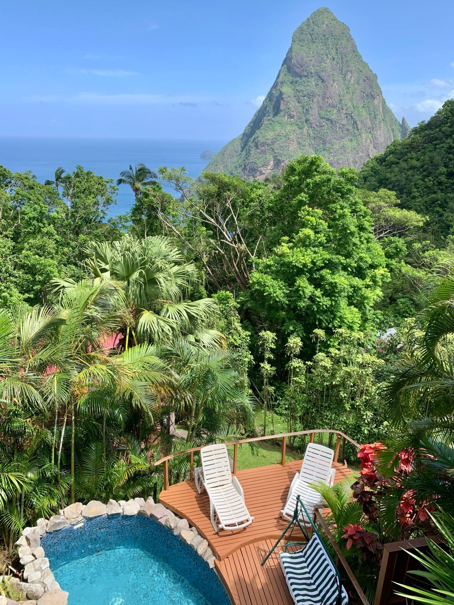 st lucia real estate villa piton view