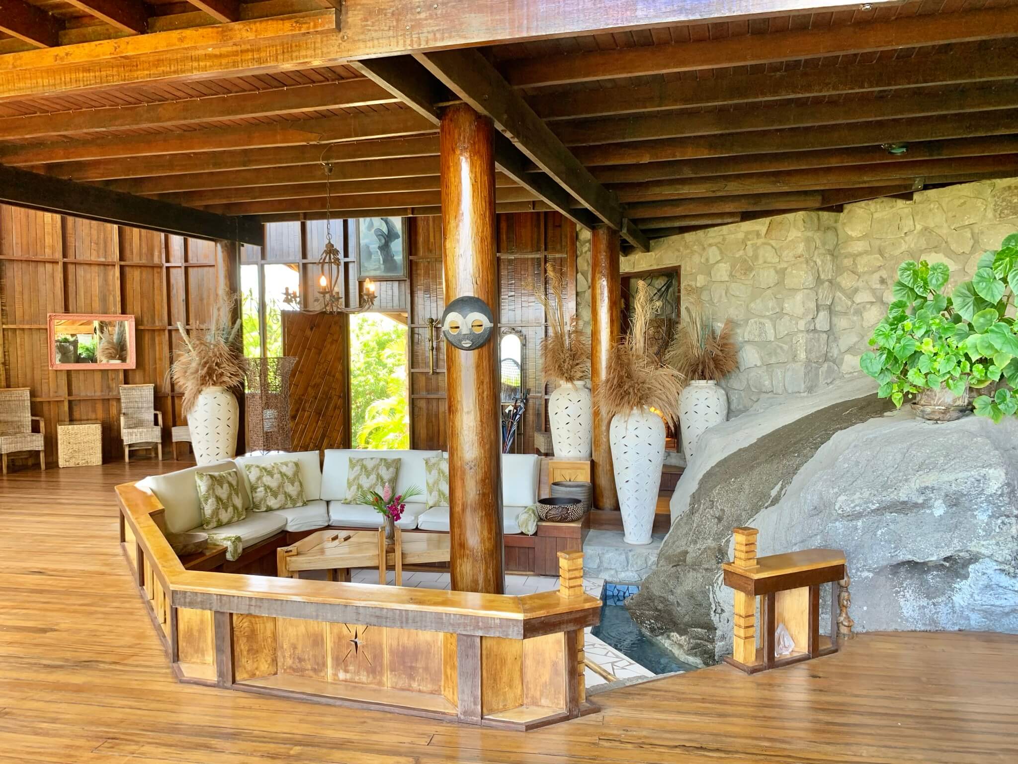 st lucia real estate villa living room
