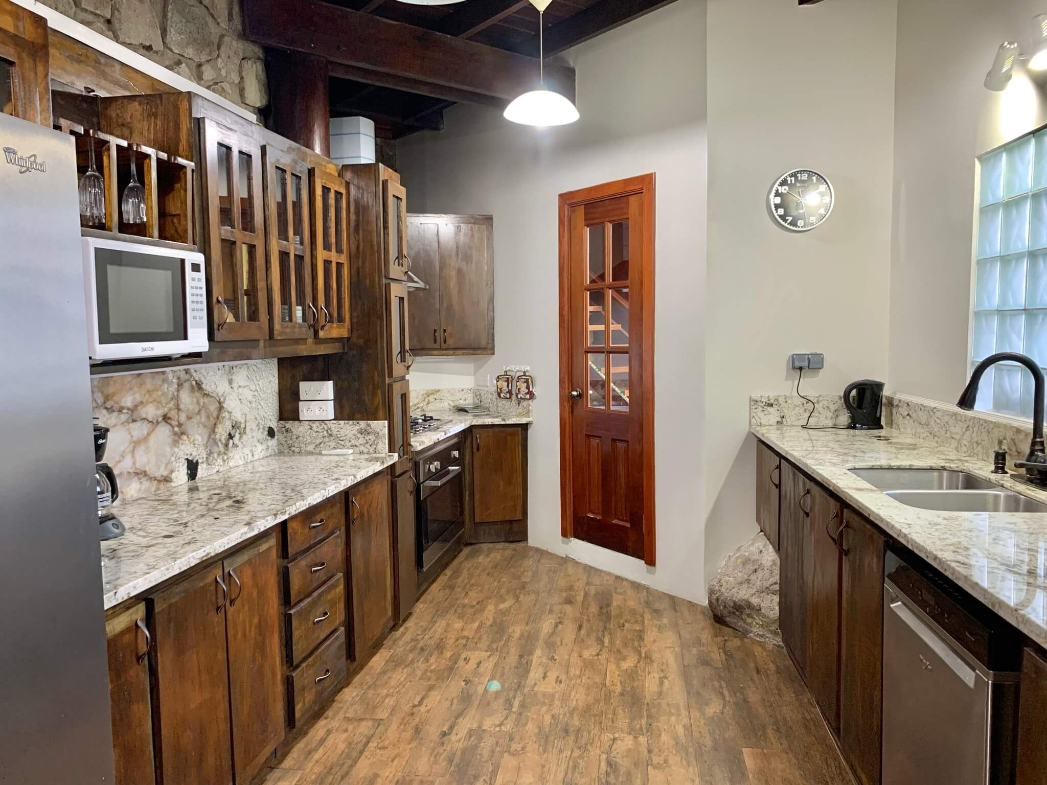st lucia real estate villa kitchen