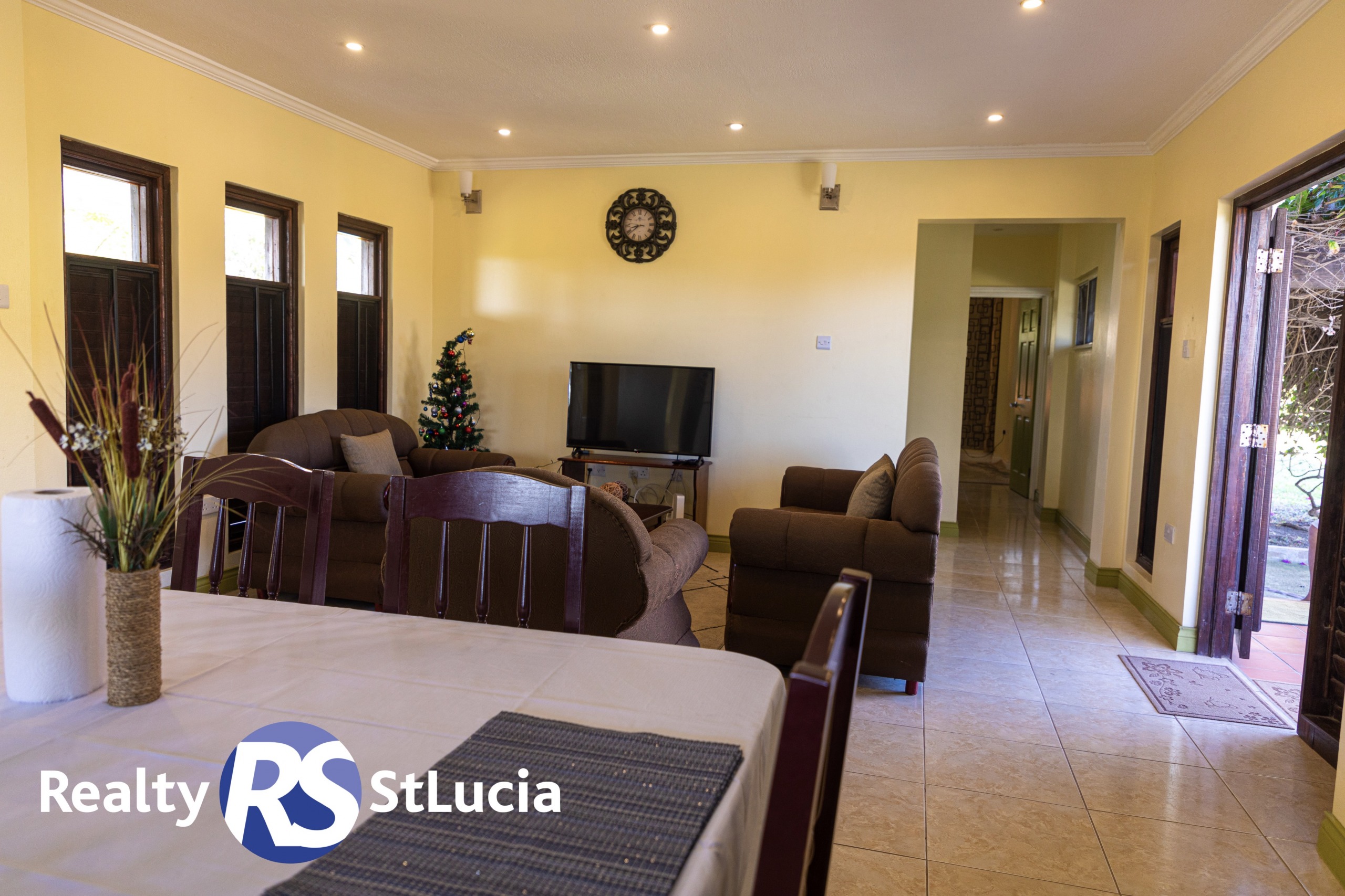 st lucia real estate villa canelles living room