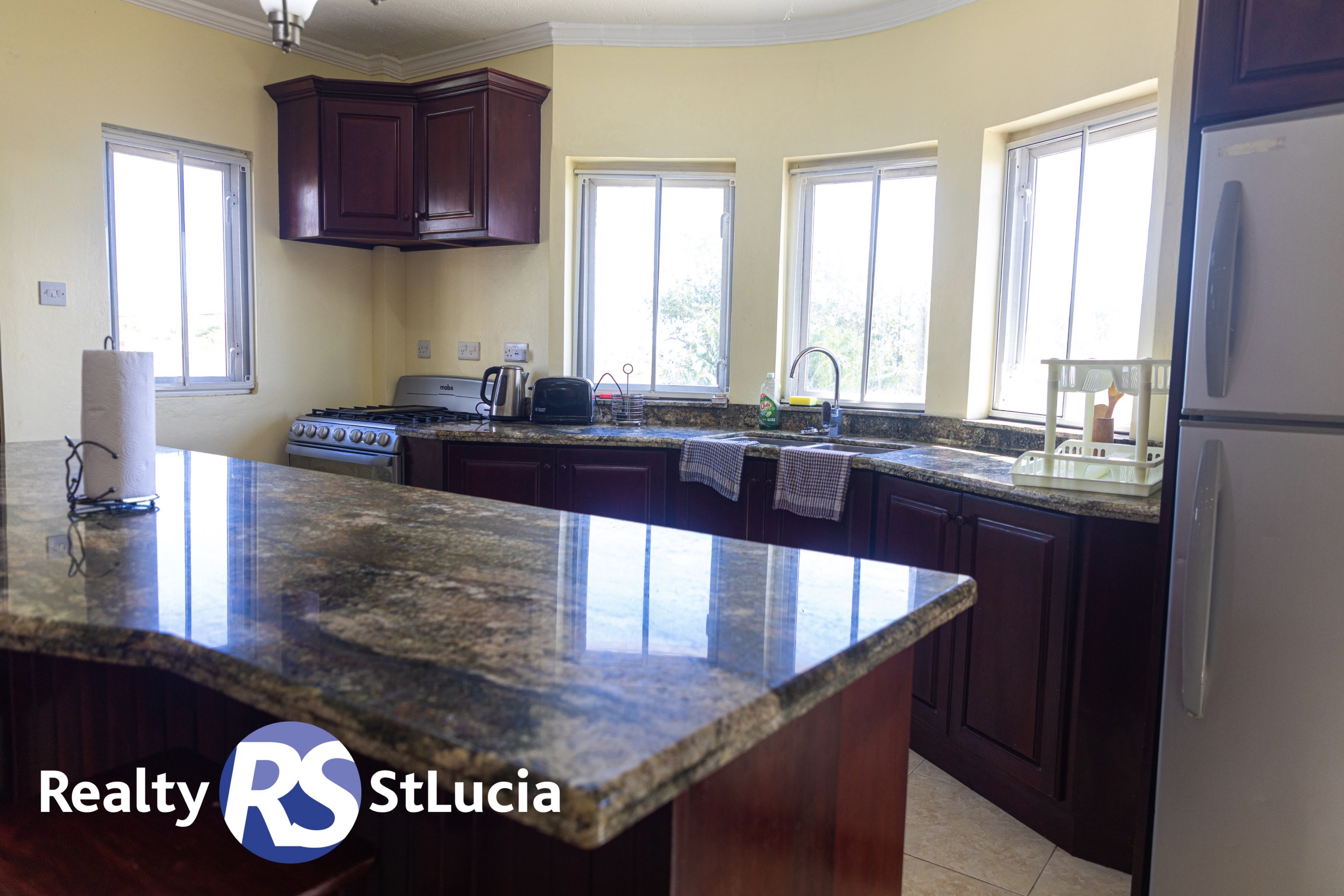st lucia real estate villa canelles marble cupboard