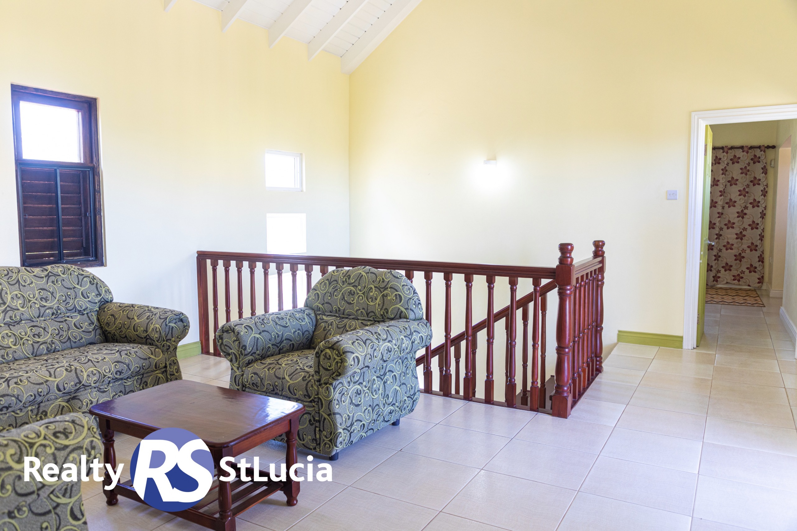 st lucia real estate villa canelles staircase