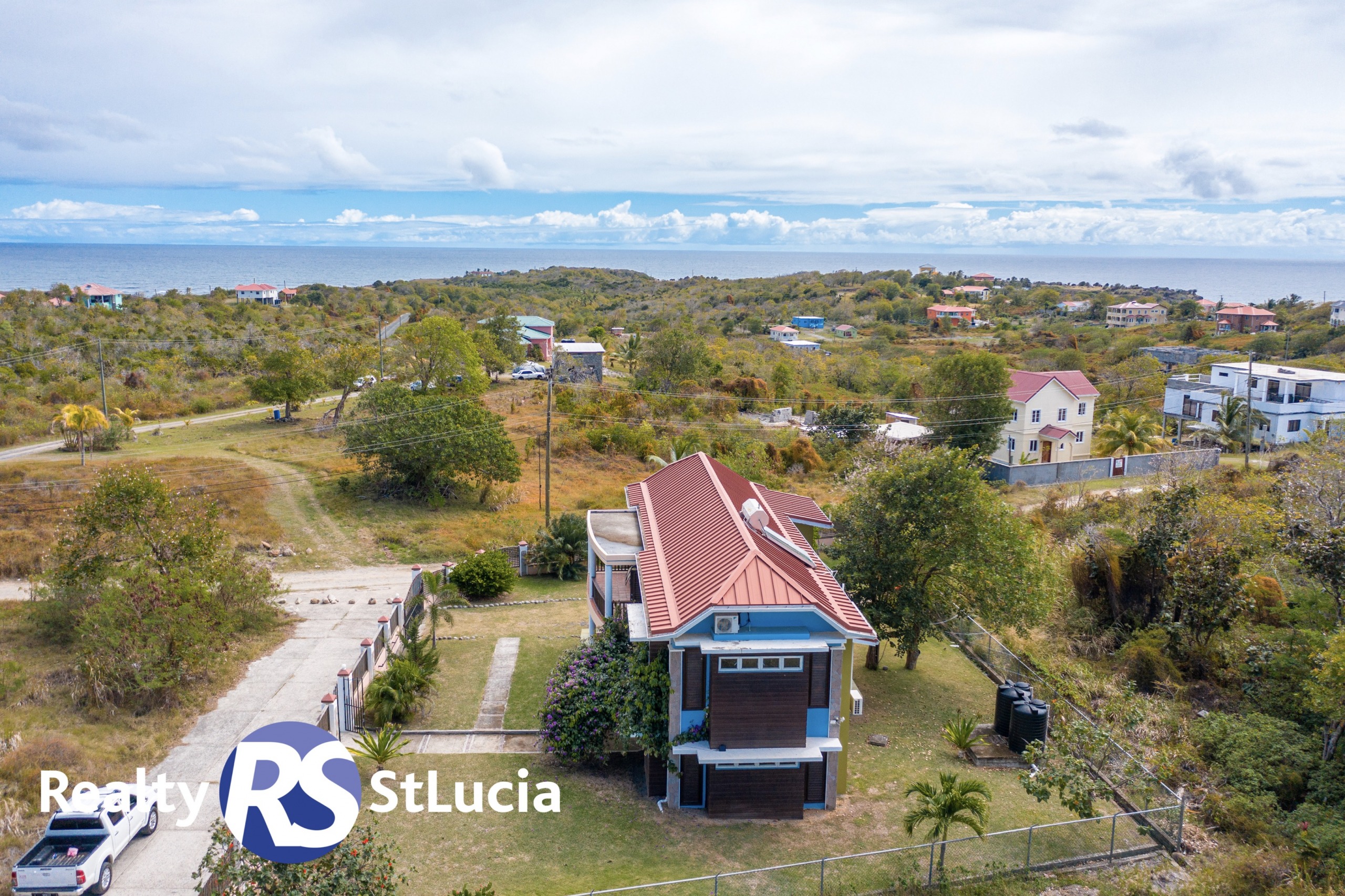 st lucia real estate villa for sale red roof