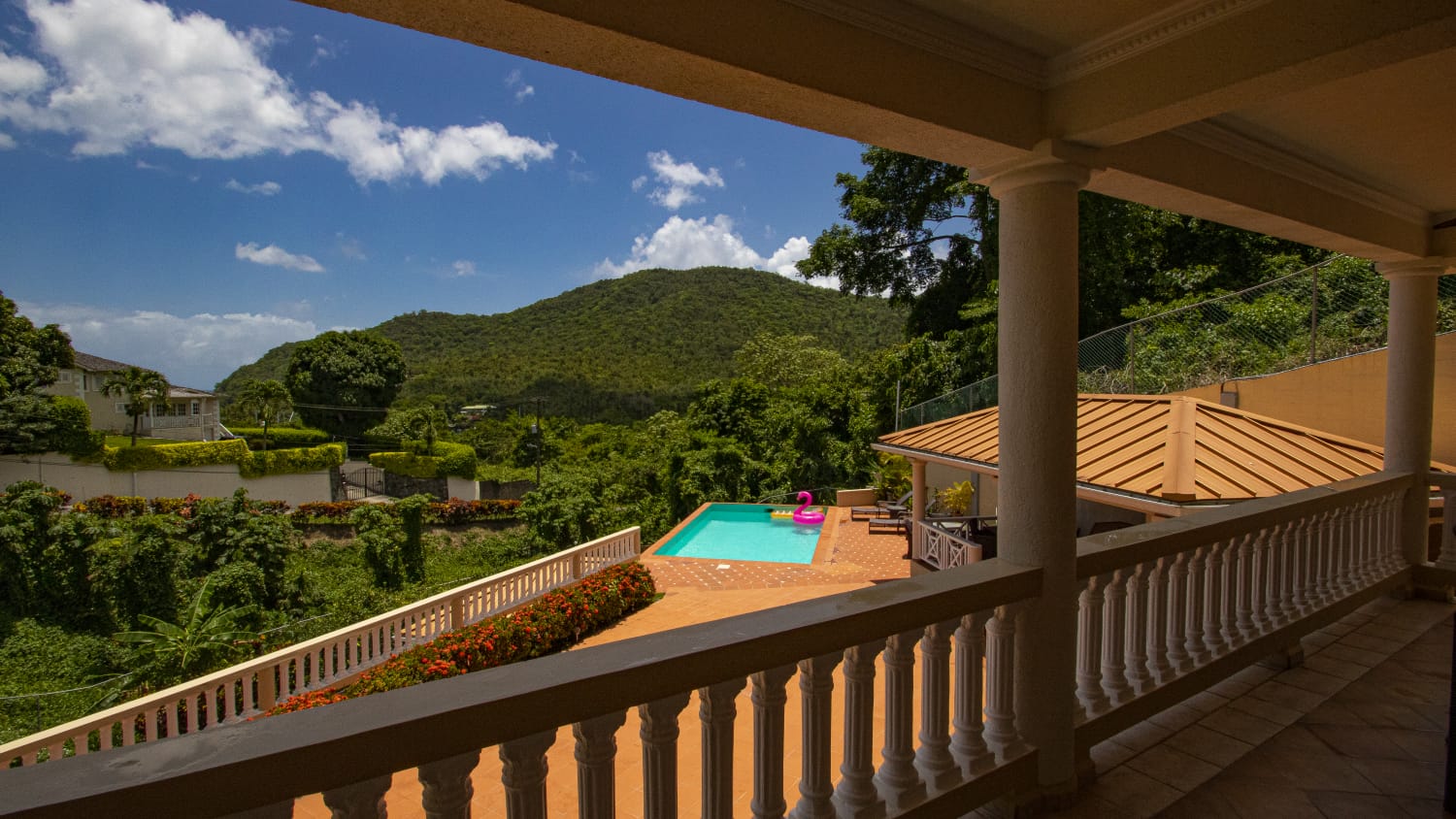 St Lucia Real Estate marigot for sale villa pool view