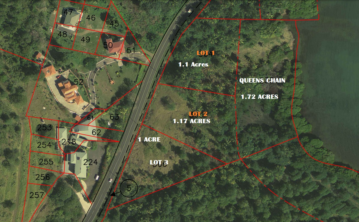 Waterfront Land For Sale in St Lucia