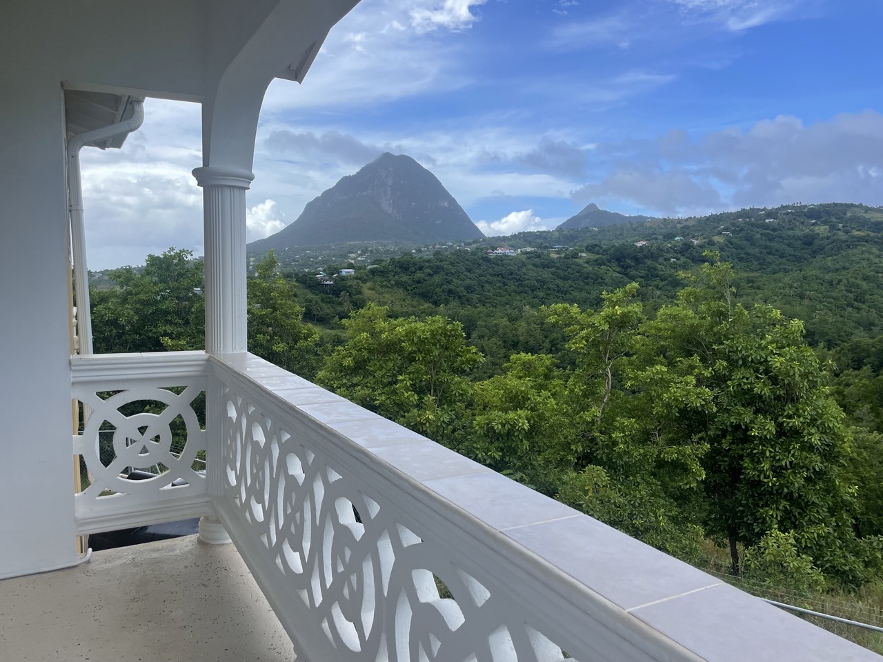 St Lucia Real Estate Villa Choiseul for sale piton view