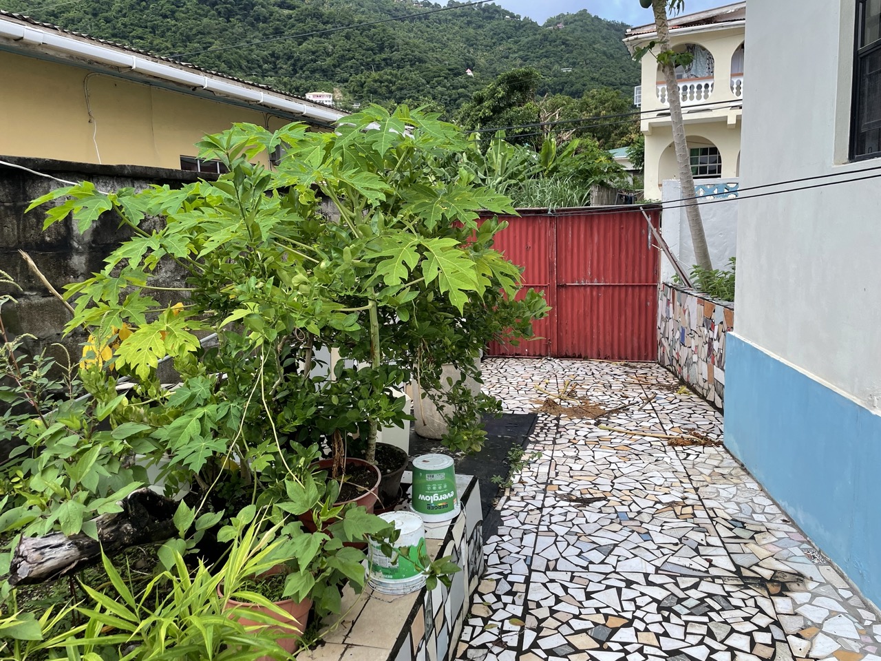 st lucia real estate soufriere house for sale yard gate