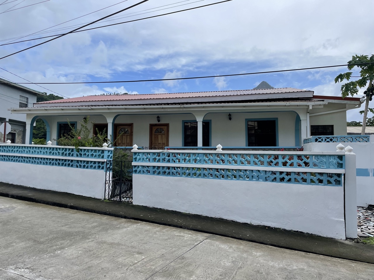 st lucia real estate soufriere house for sale front side