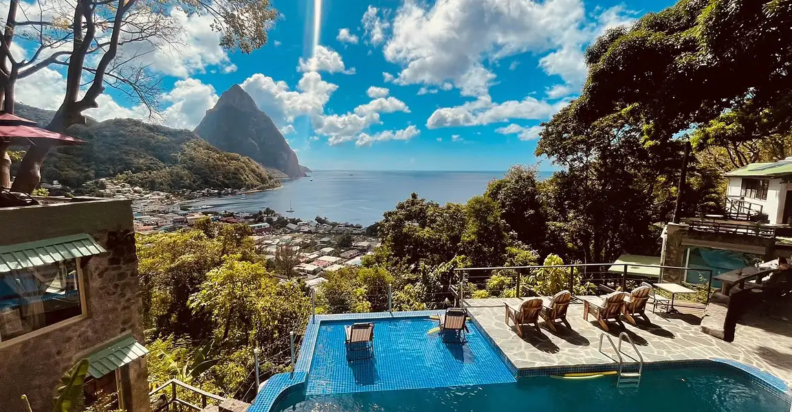 st lucia real estate soufriere hotel for sale fig tree pool