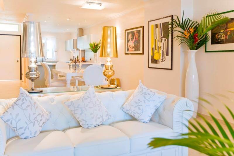 water front villa for sale st lucia real estate living area