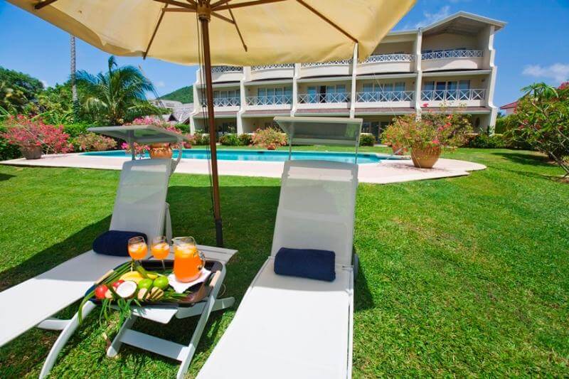 water front villa for sale st lucia real estate lawn