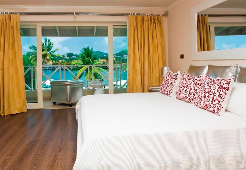 water front villa for sale st lucia bedroom view