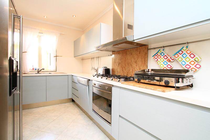 water front villa for sale st lucia rodney bay kitchen