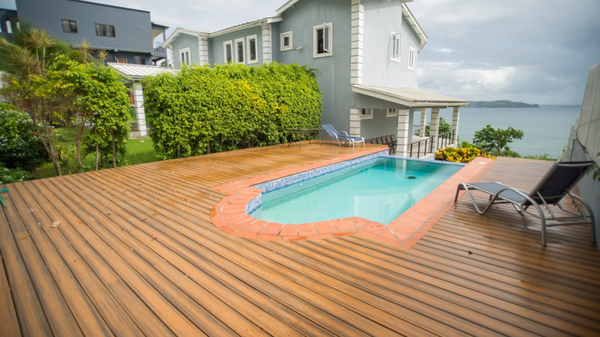 st lucia real estate modern villa at Marisule for sale pool