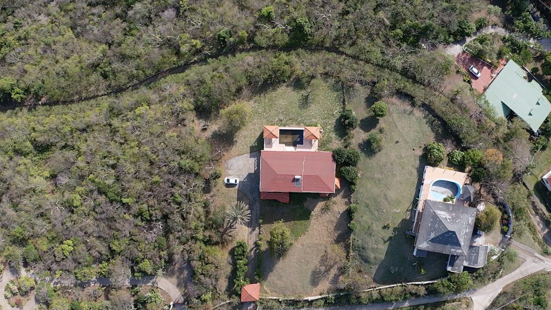 st lucia real estate fixer upper home for sale with ocean view aerial