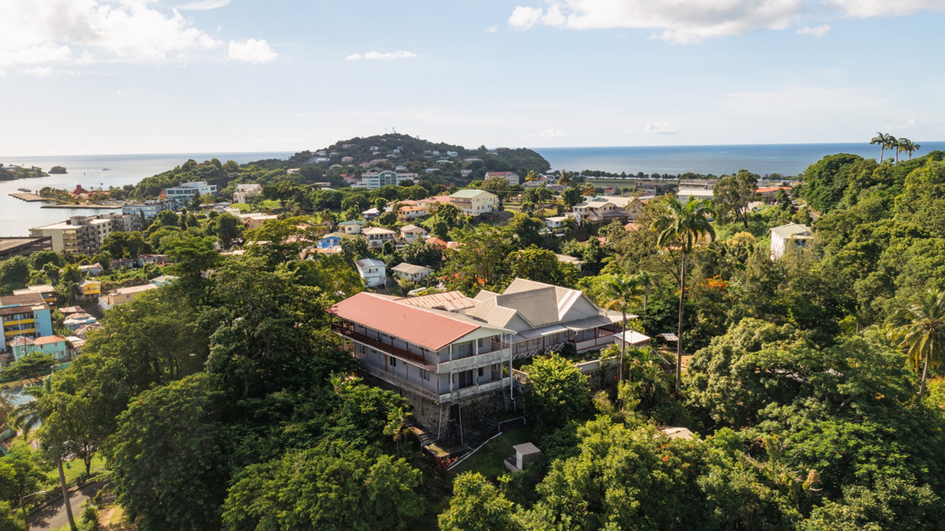 the calvary house for sale in castries st lucia real estate side view