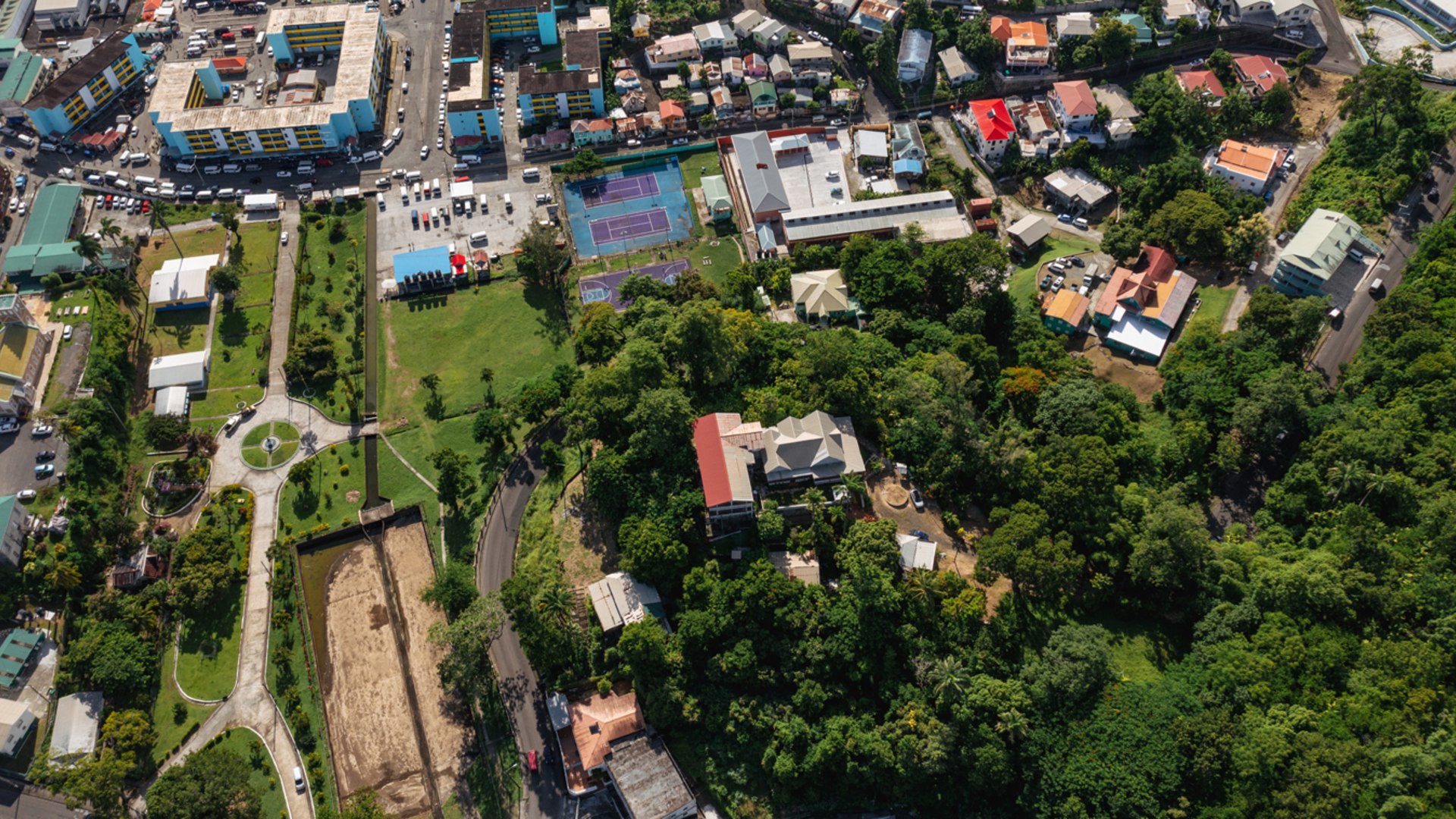the calvary house for sale in castries st lucia real estate aerial view
