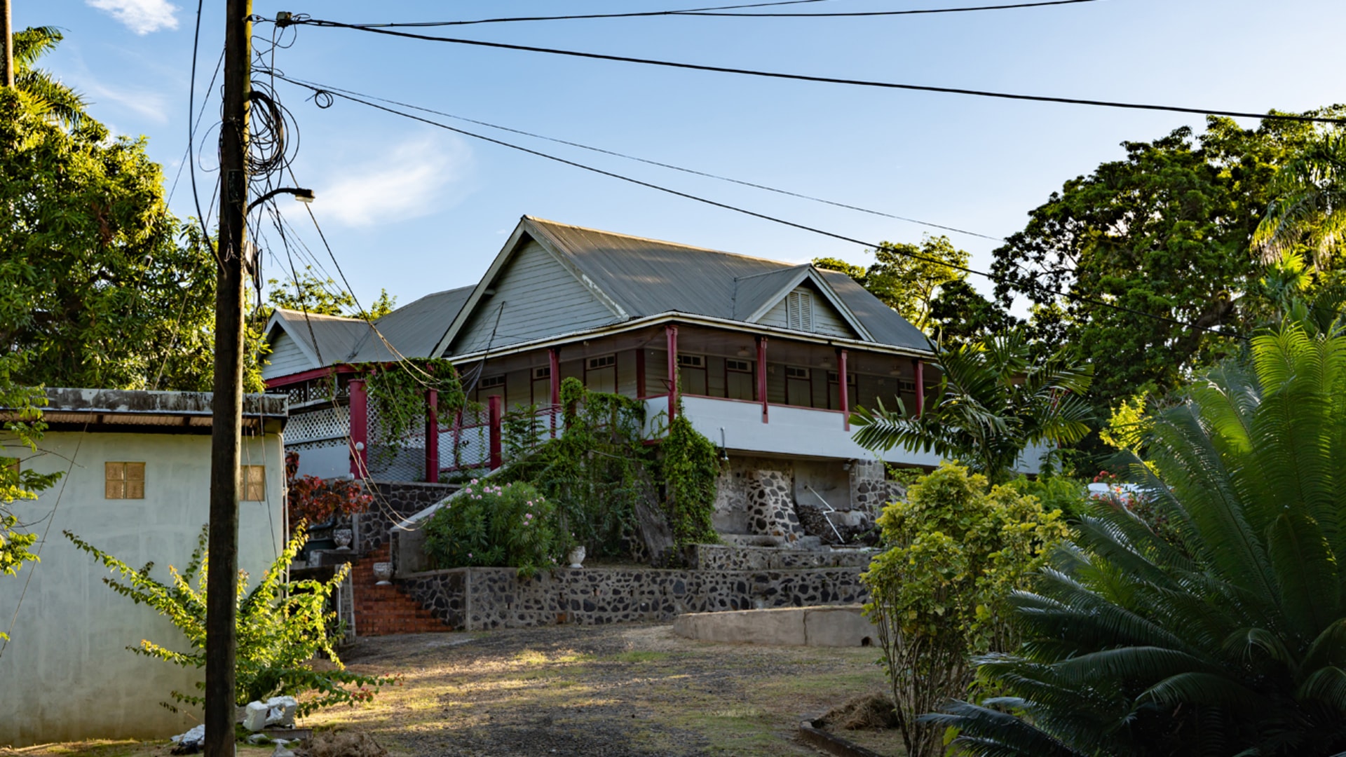 the calvary house for sale in castries st lucia yard