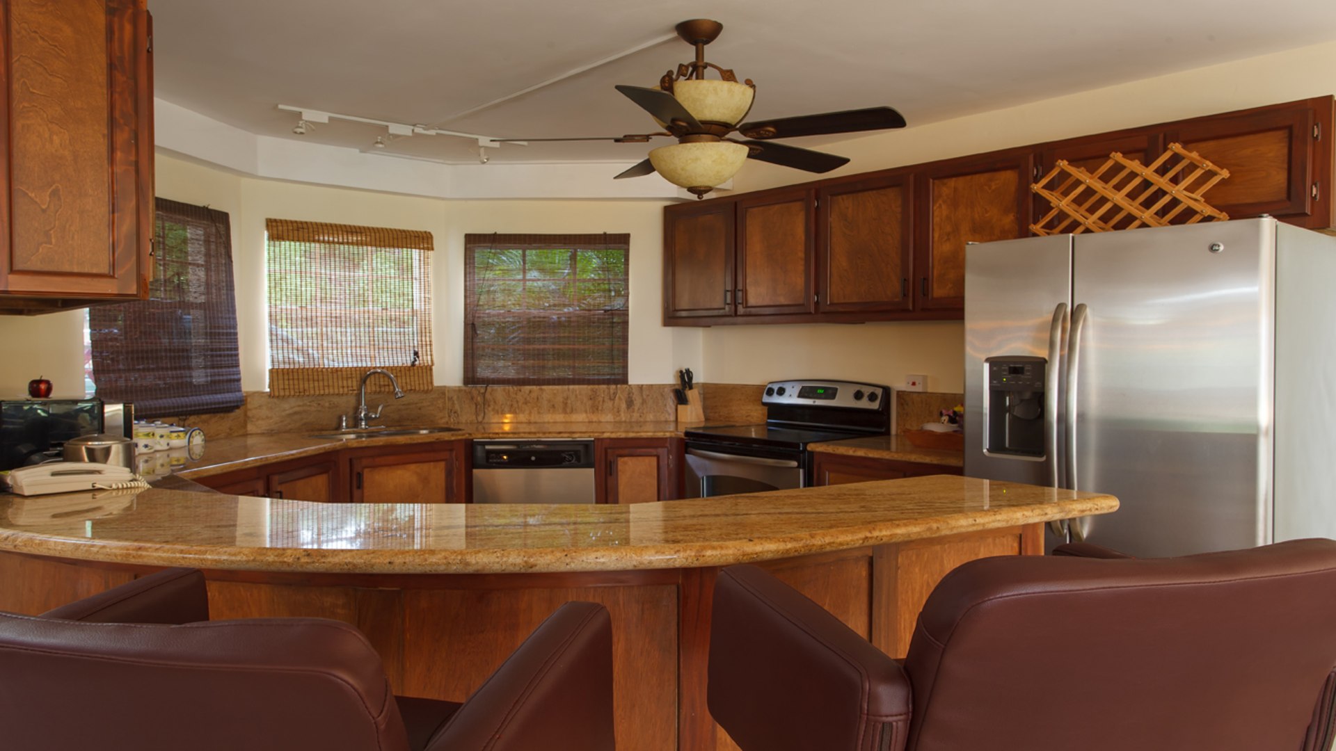 st lucia real estate VILLA CHLOESA for sale marble kitchen