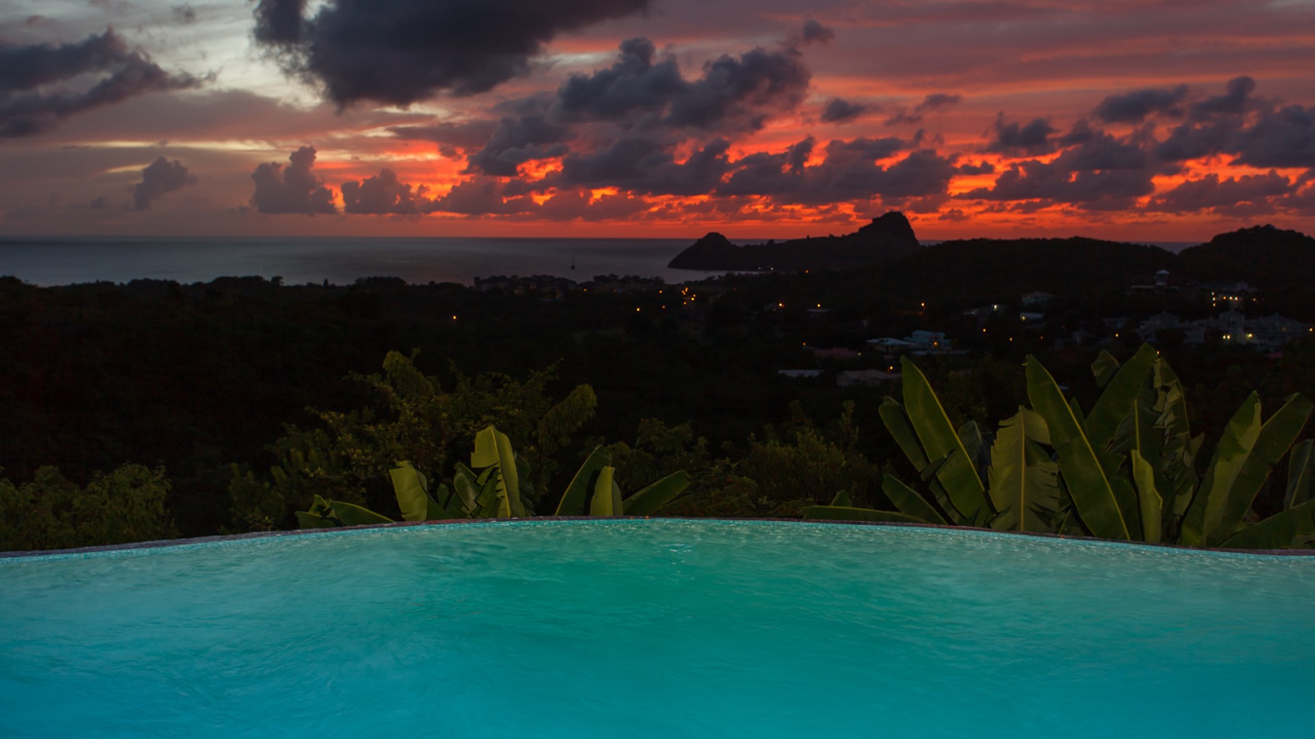 st lucia real estate VILLA CHLOESA for sale pool view